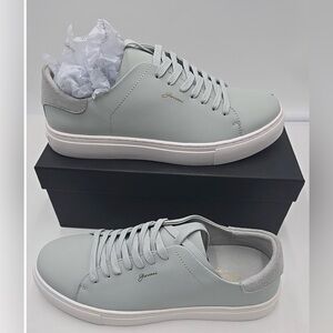 GIOVVANI Men's‎ The Lorenzo Leather Sneakers Grey White Sole Size 10/11 NEW